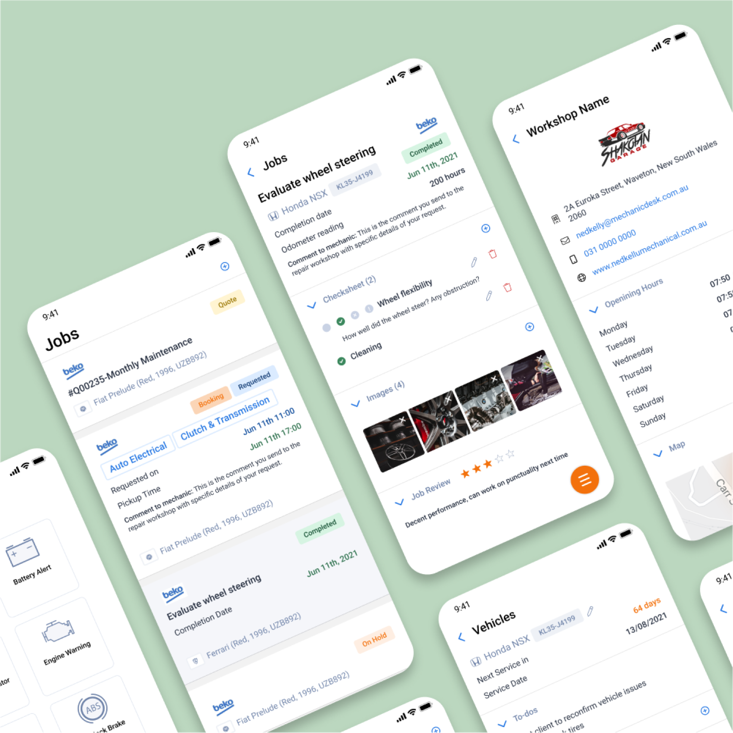 Automobile Workshop Logbook App