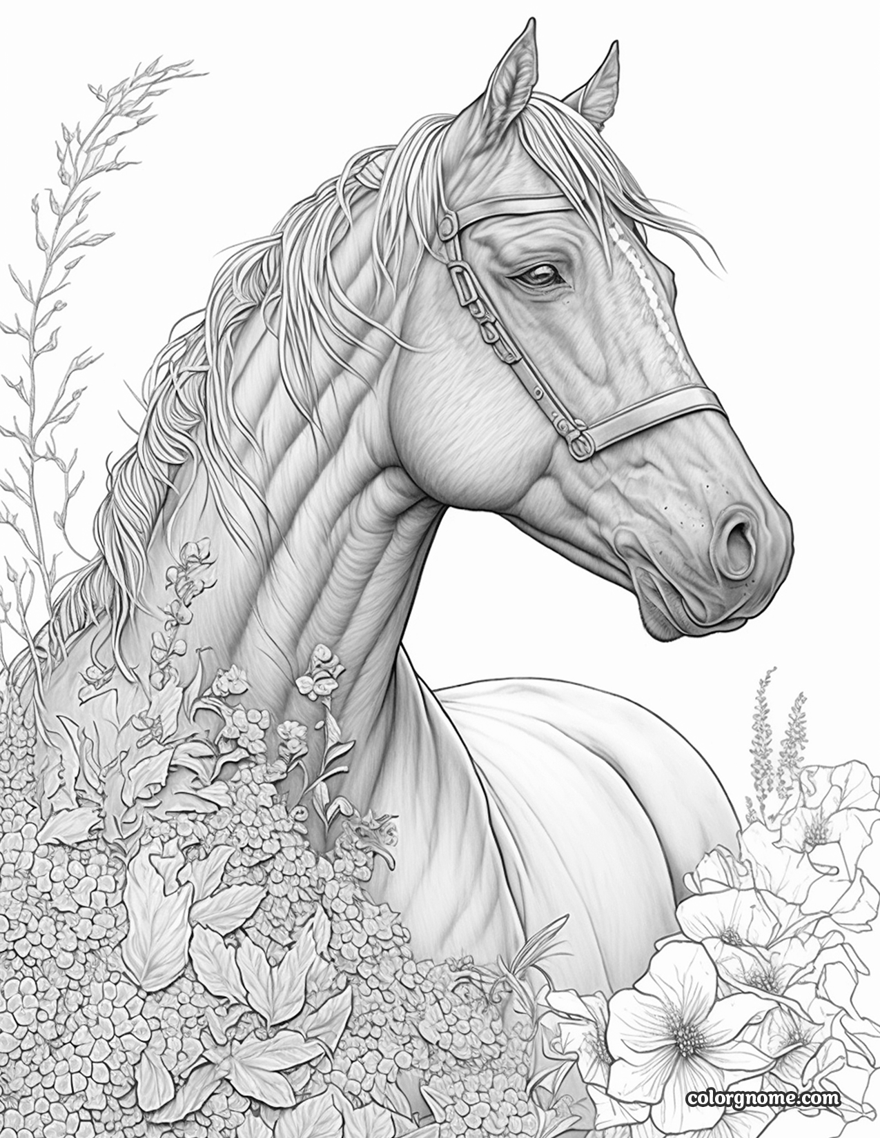 Horse Coloring Pages Realistic