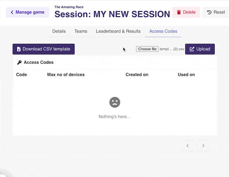 How to use the Access Codes feature in PlayTours PlayTours