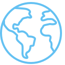 world icon with transparent background