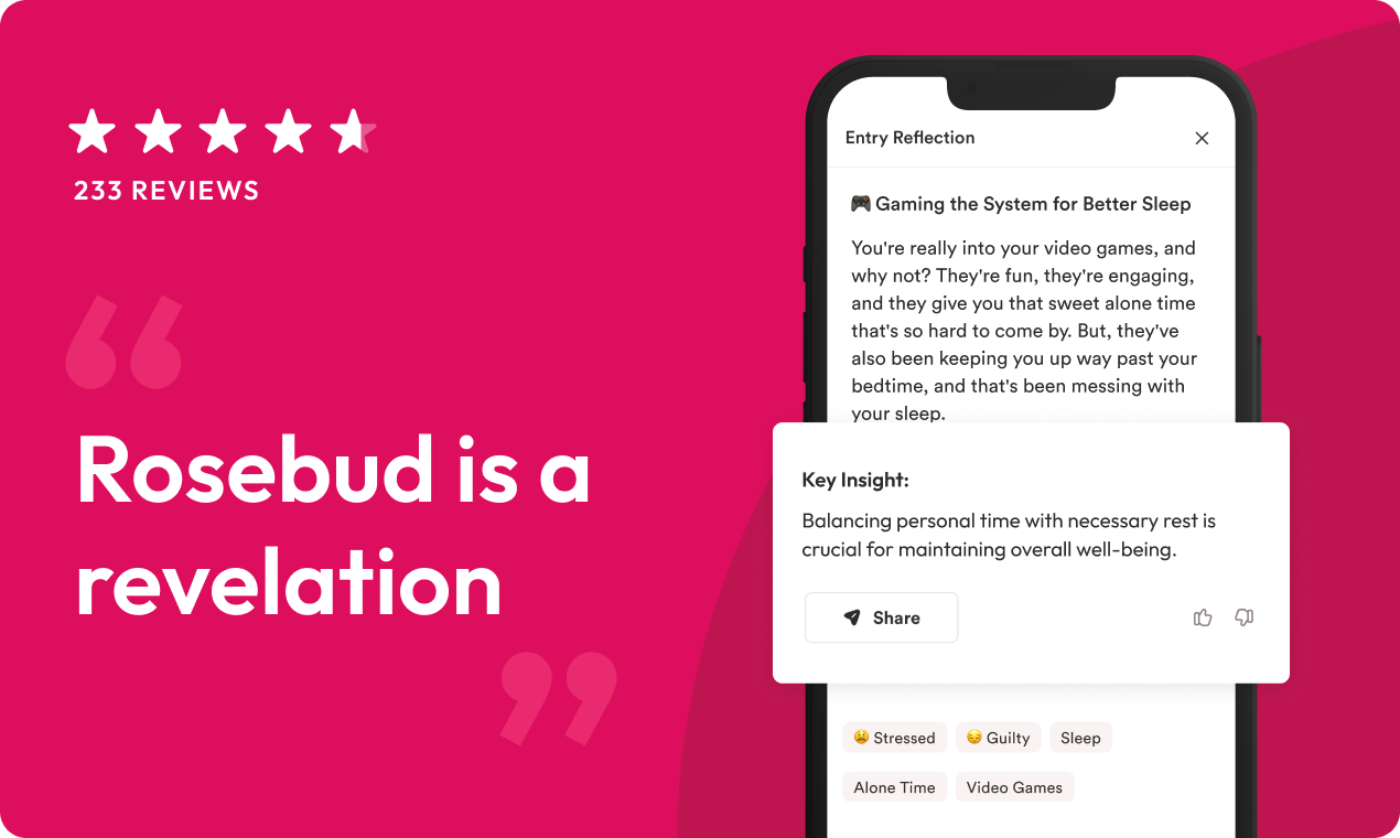 Meet Rosebud Your AI Personal Growth Coach