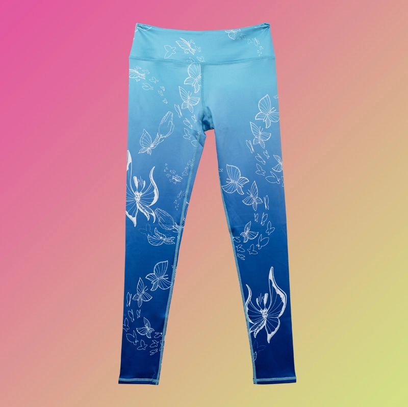 Blue Butterfly Leggings