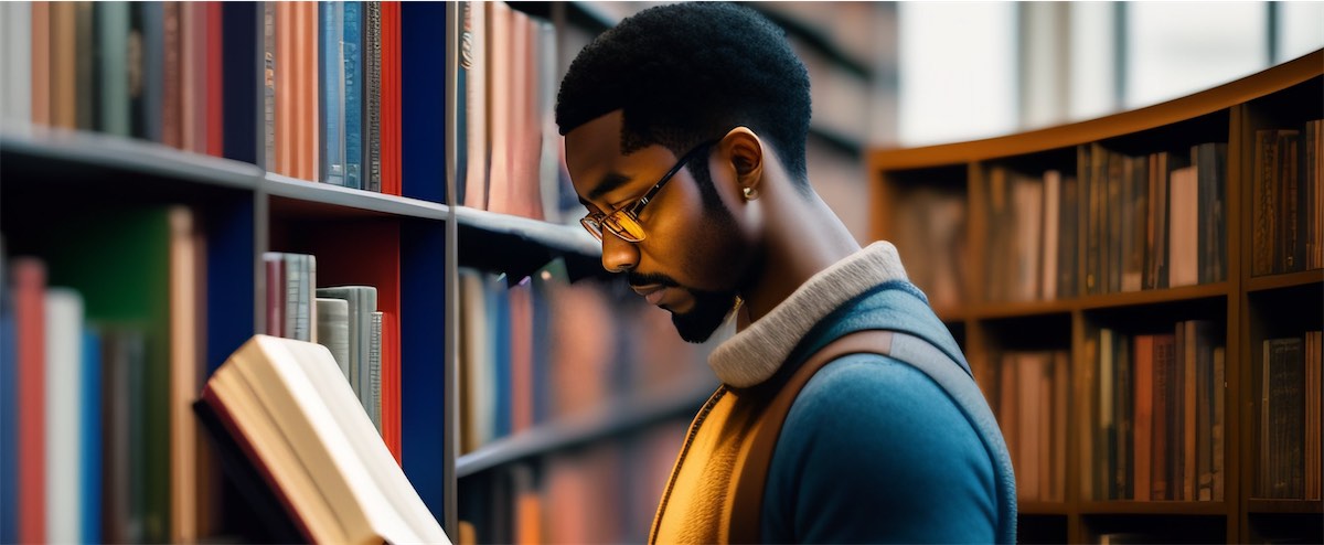 An image of a person sitting in a park or a cafe in a bustling city setting. The person is holding a notebook or a tablet, and is writing down a sentence in English while observing the people and surroundings. 