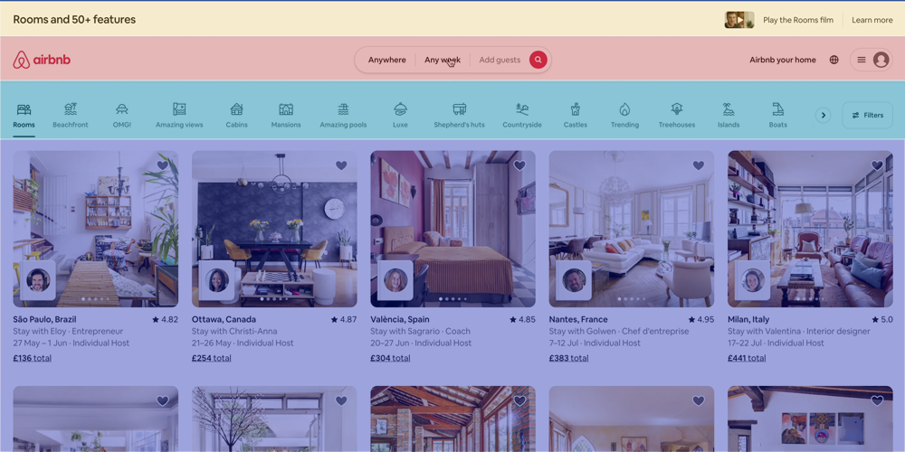 Insights & Interfaces A careful deconstruction of Airbnb's homepage