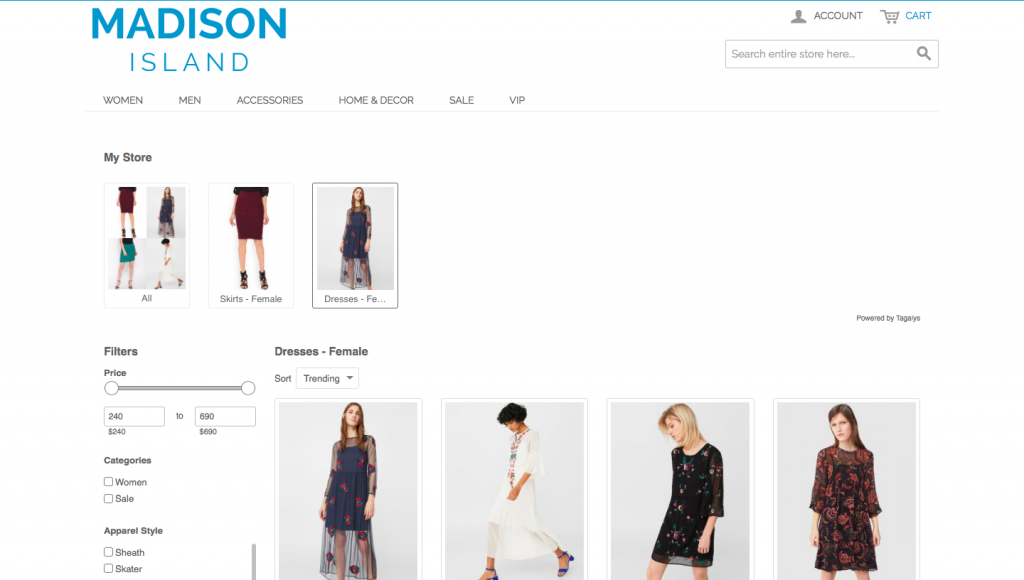 eCommerce merchandising