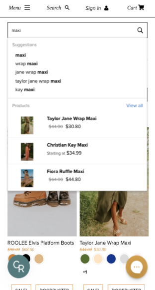 Search Suggestions on Mobile devices