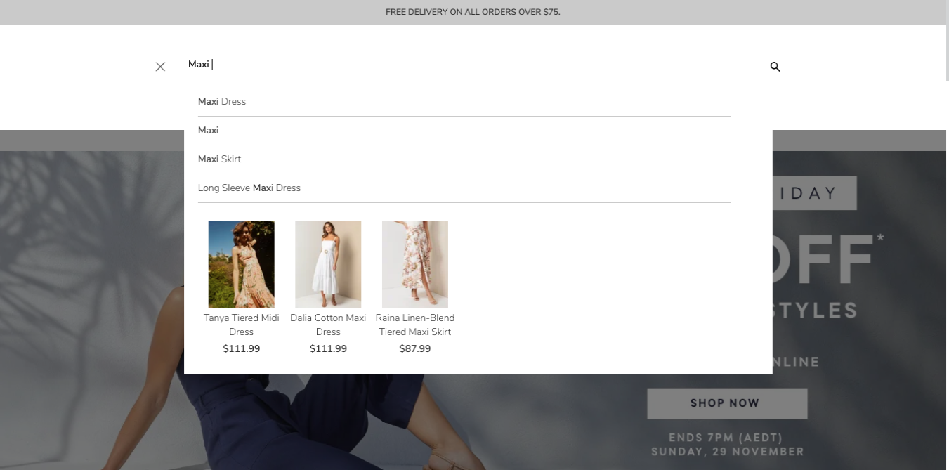 Text and visual product suggestions