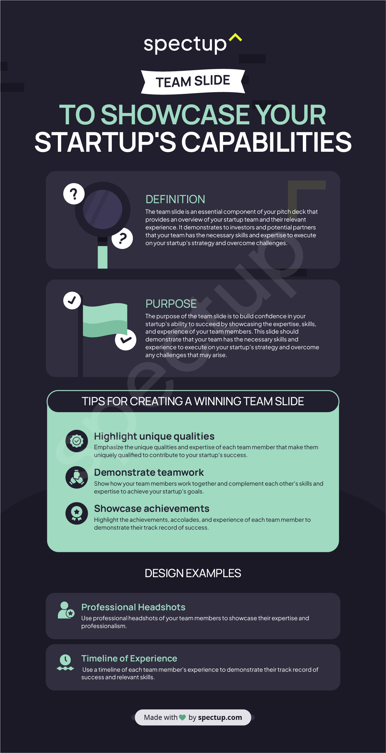 Pitch Deck Structure Unveiled: The Building Blocks for a Winning Outline |  spectup