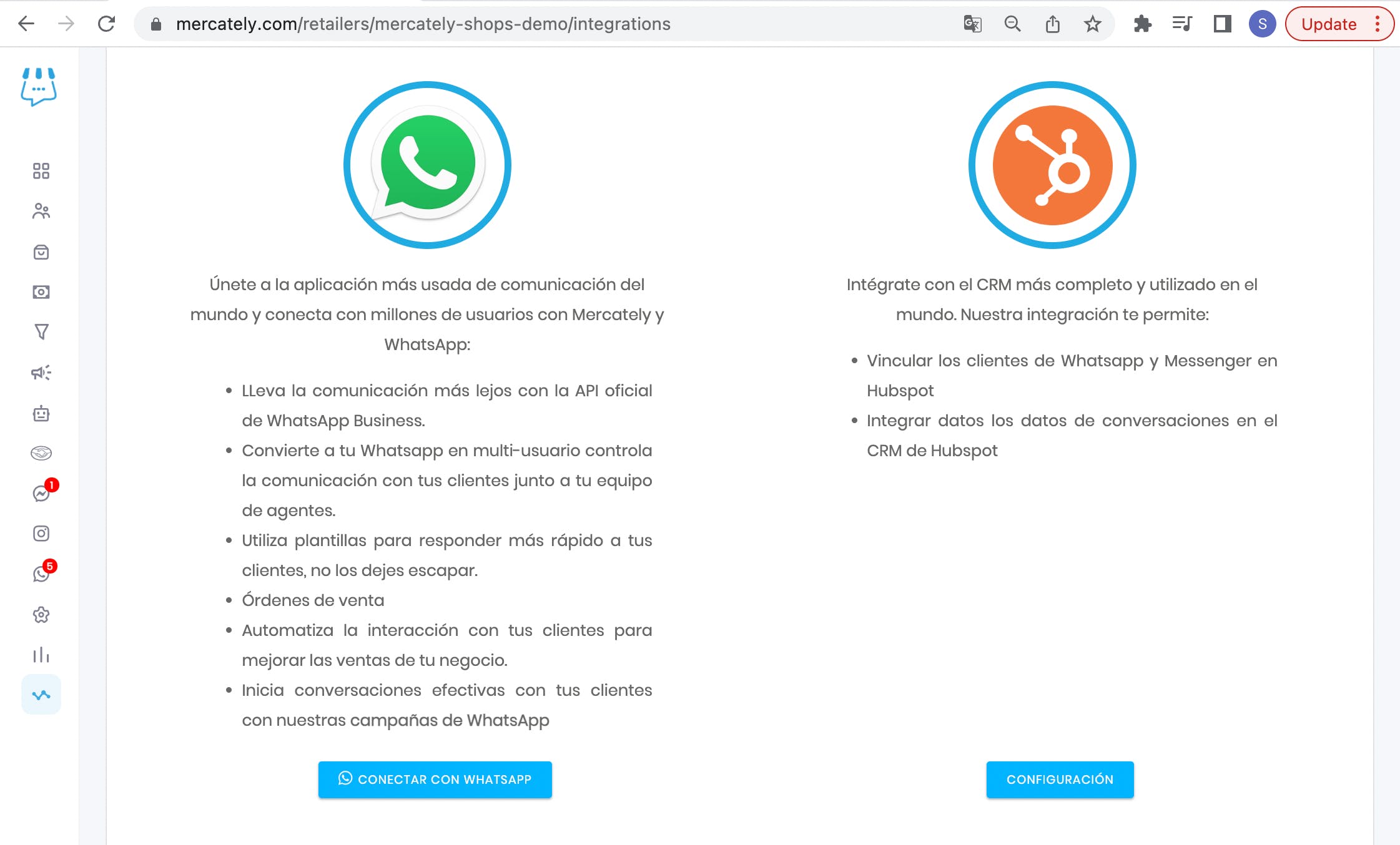 whatsapp y hubspot integrados