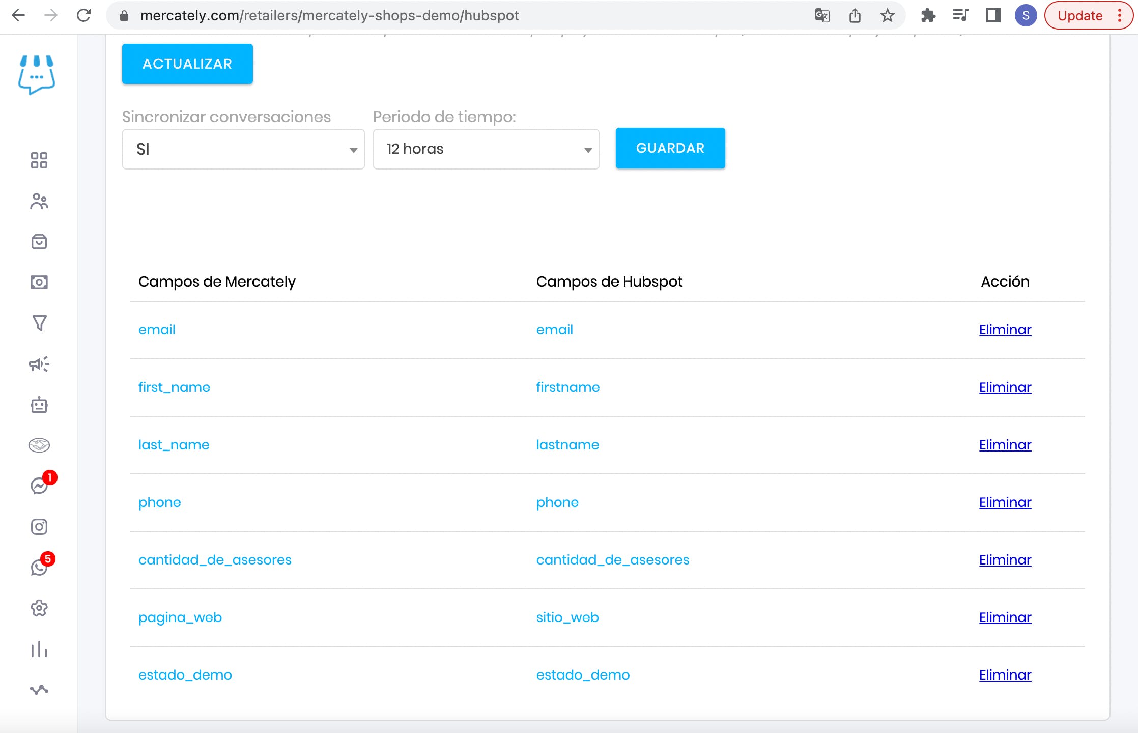 que necesito para integrar hubspot con whatsapp