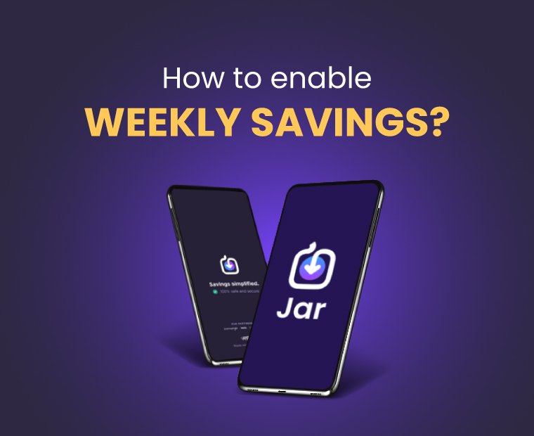 How to Enable Weekly Savings on Jar App