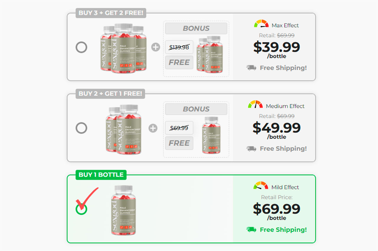 SEXGOD Male Enhancement Gummies Review - Should You Buy Sex God ME Gummy  Brand or Scam?
