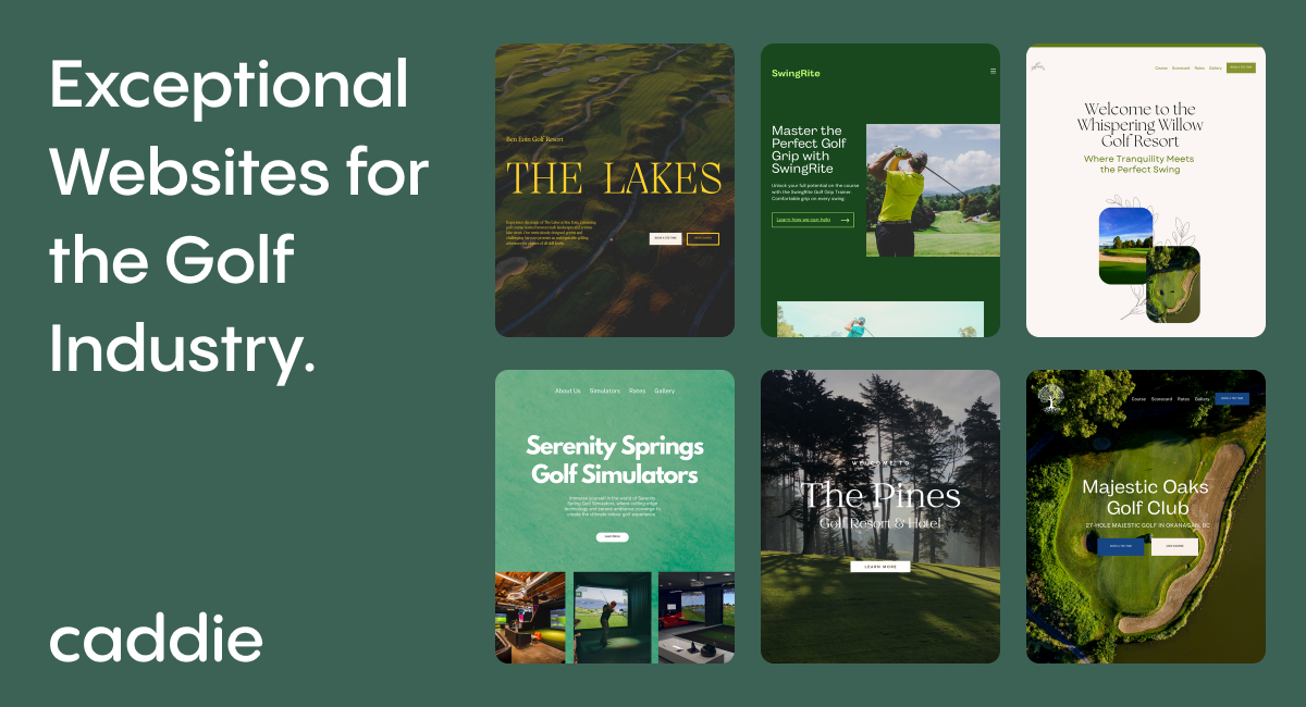 Caddie Exceptional sites for the Golf Industry
