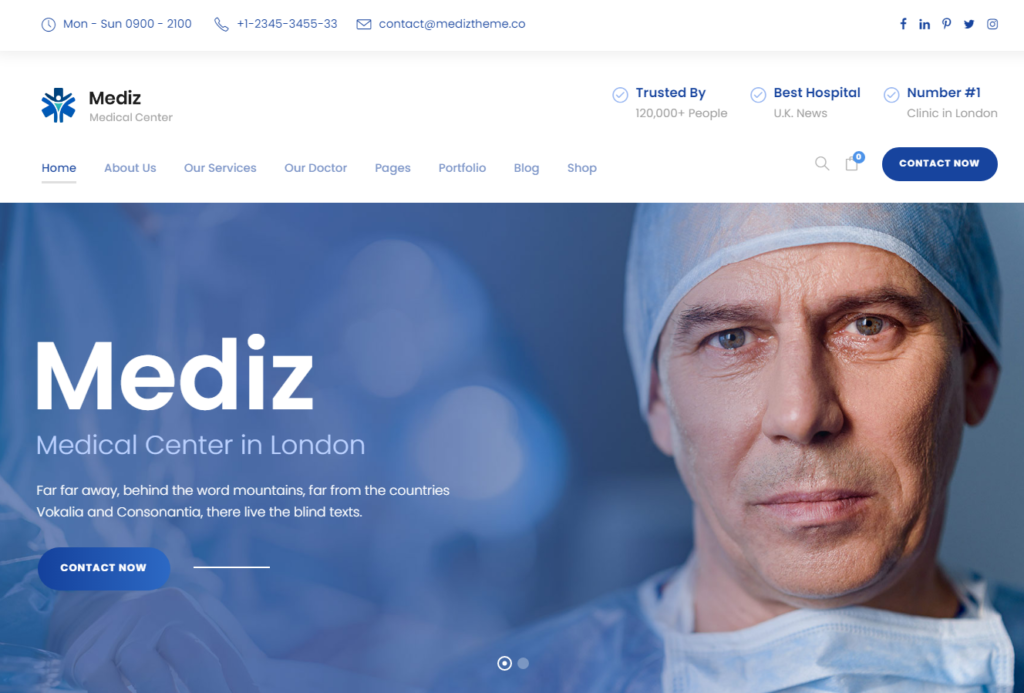 Mediz WP theme