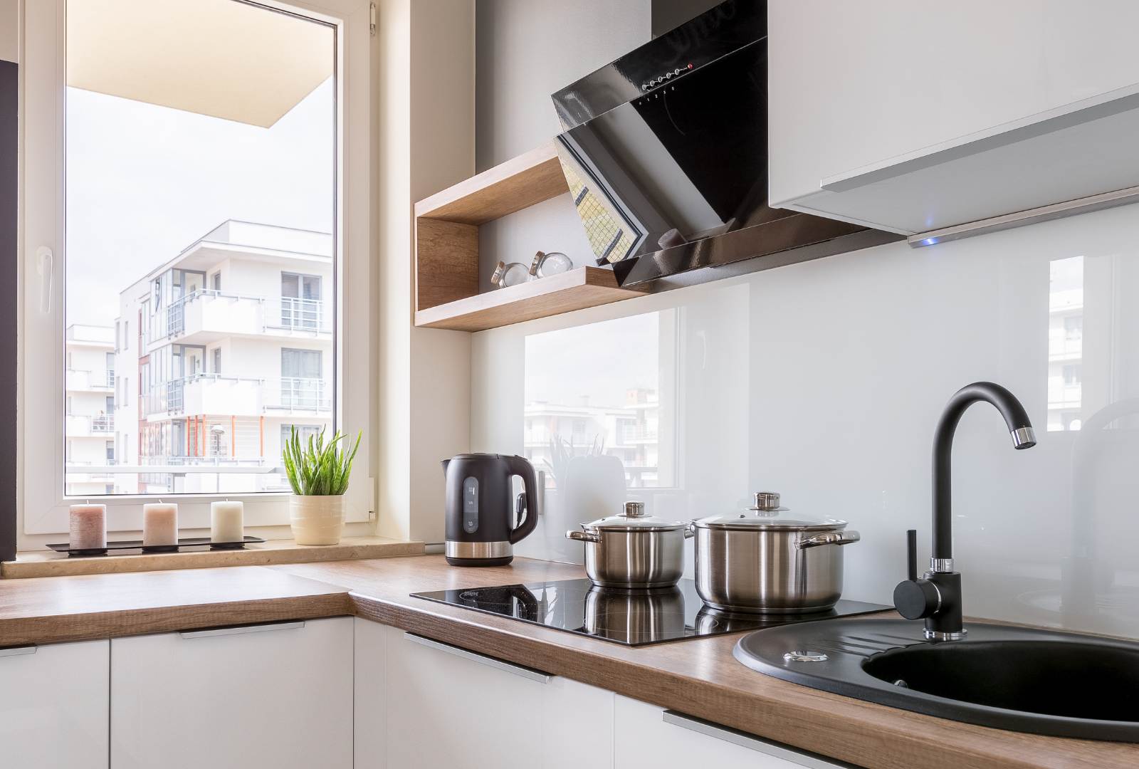 Small kitchen with window