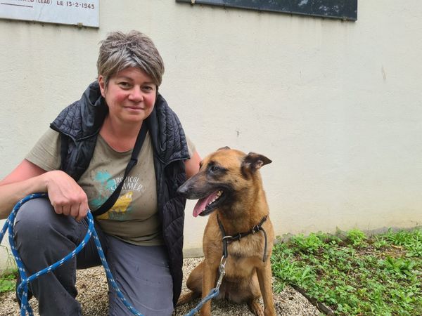 Nathalie Mercoirol et sa chienne Raya travaillent ensemble depuis plus de 2 ans à la brigade Cynophile d'Annecy