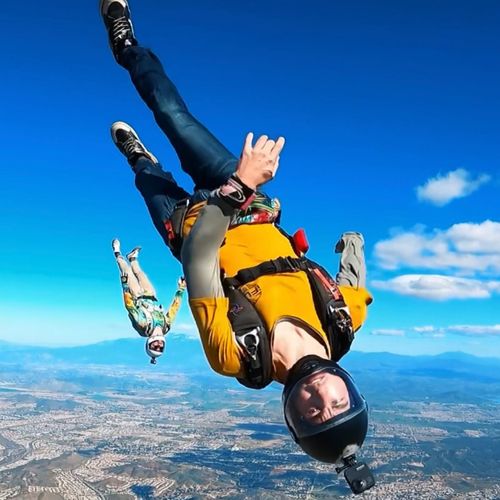 picture of a coach in freefall