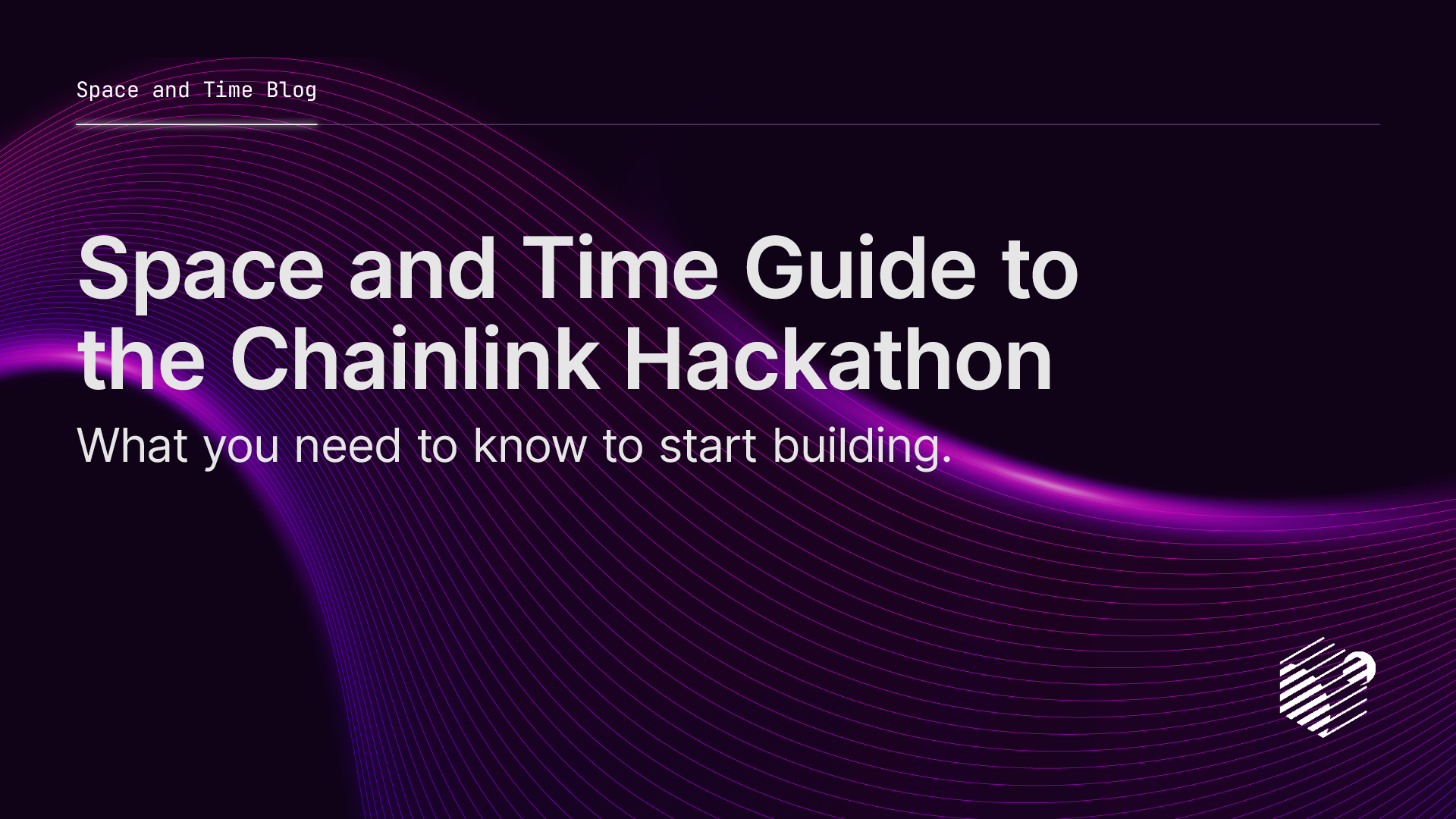 Space and Time Blog Space and Time Guide to the Chainlink Hackathon
