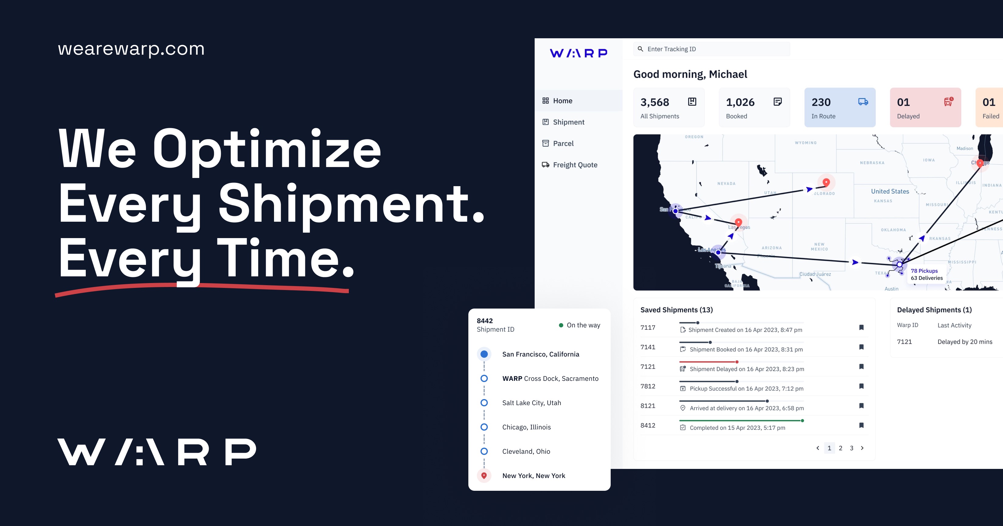 Fully Optimized Middle Mile Logistics Solutions | WARP