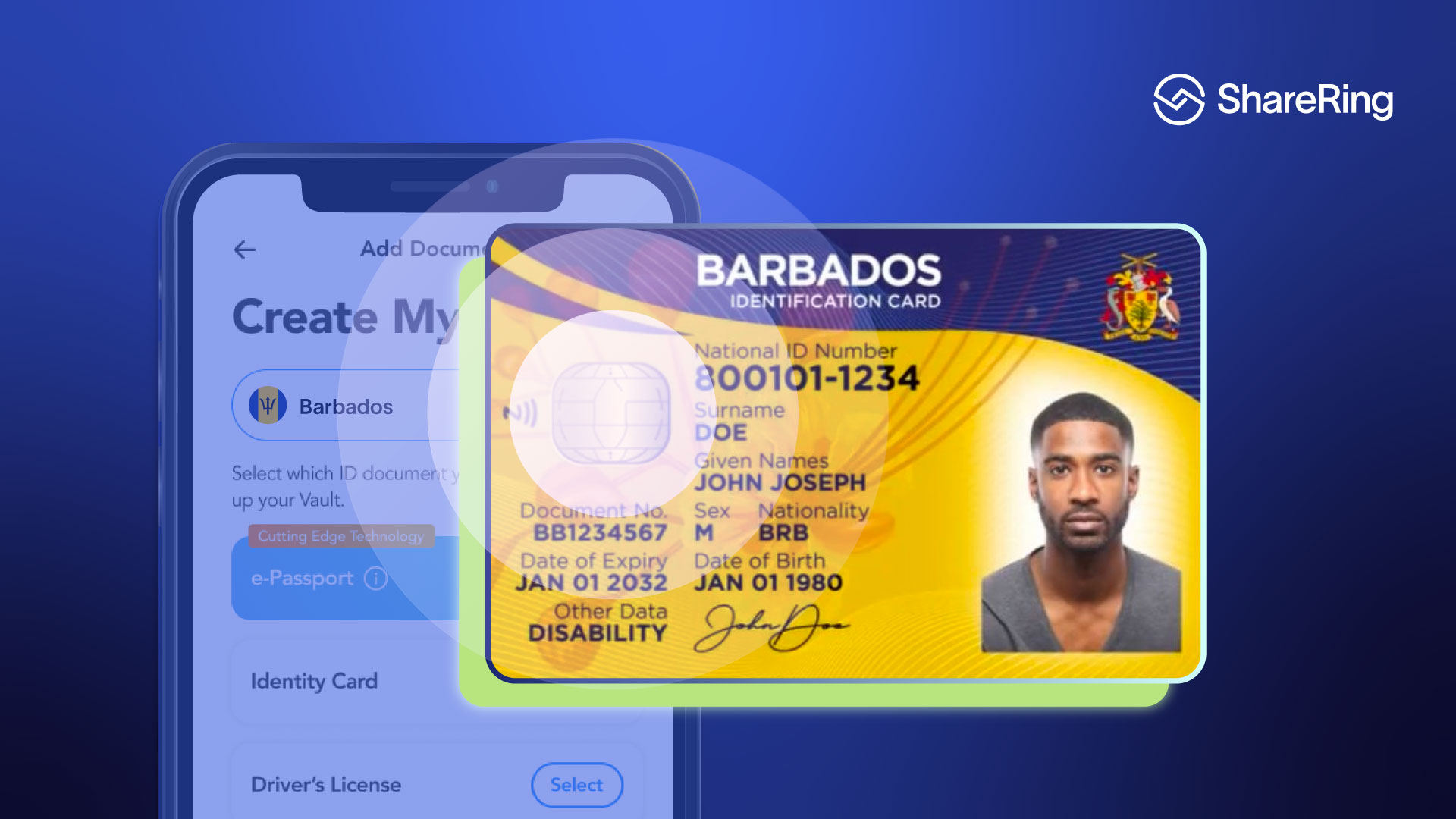 ShareRing now supports Trident Cards (Barbados national ID)