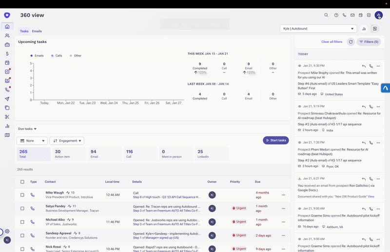 Importing bulk personalized CSV into sales engagement tool with mapped fields