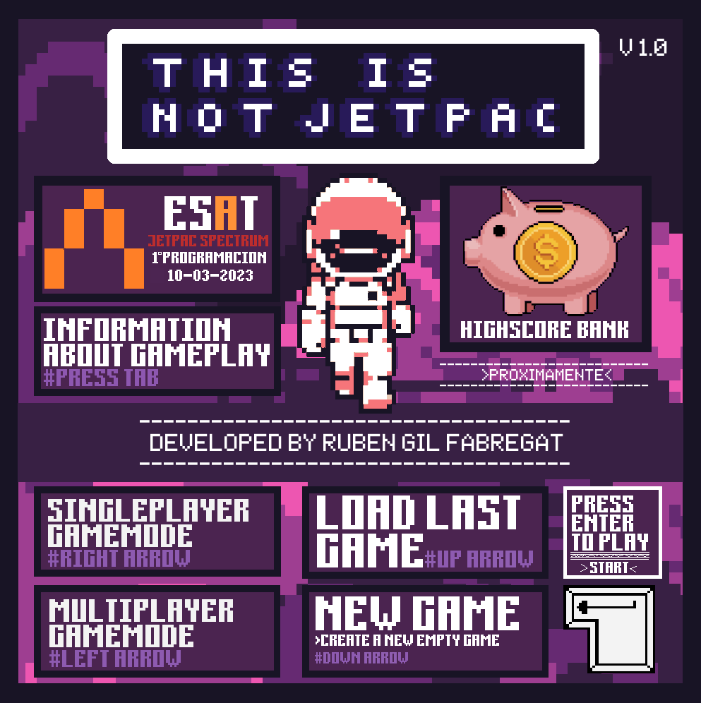 Jetpac CD Game Art