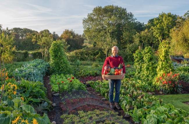 Charles with September harvests
