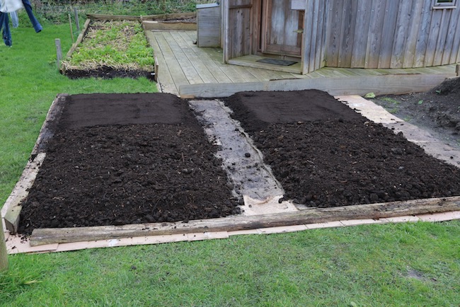 More compost added two months later