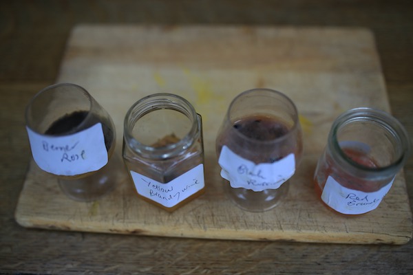 Tomato seeds fermenting