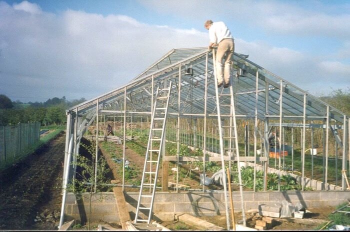 Charles Dowding greenhouse no dig