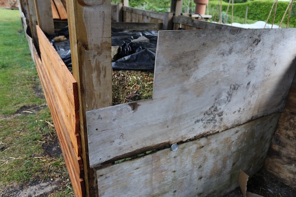 Same heap finished, four days later