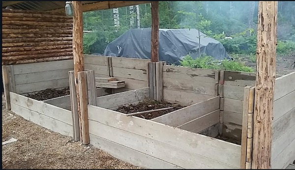 Compost heaps in Ontario Canada