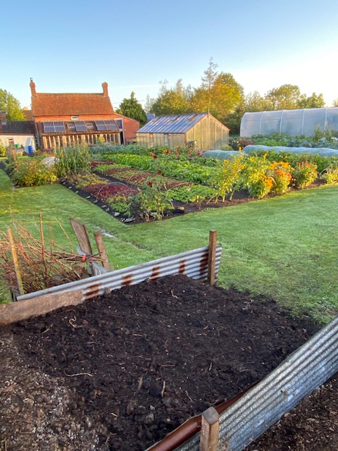 View of Homeacres and compost