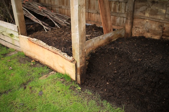 Compost heaps at Homeacres