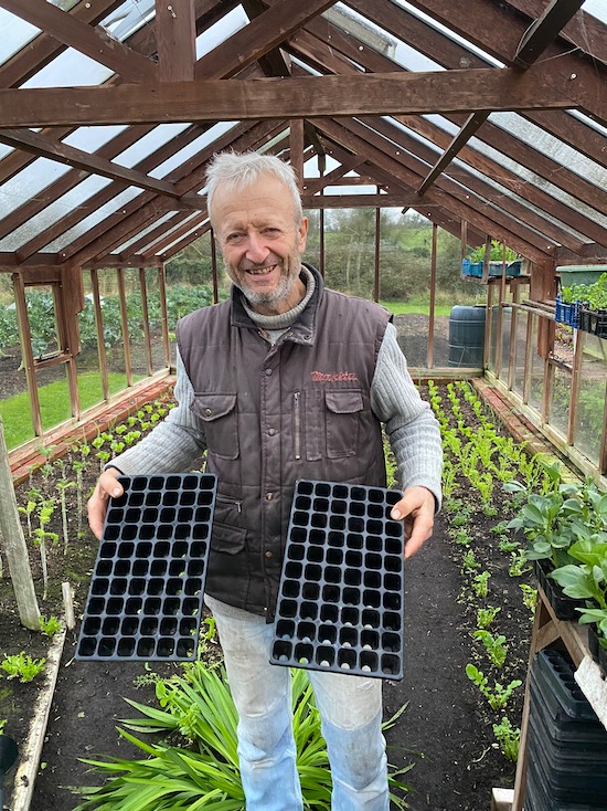 Charles with his new module tray