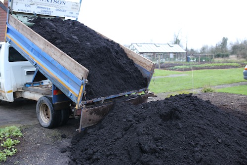 Two tons per lorry green waste compost