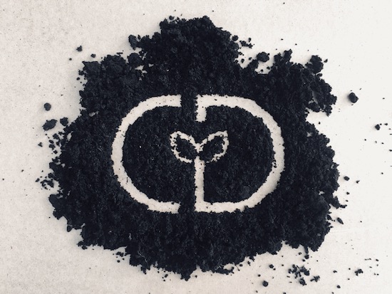Monogram design CD in compost