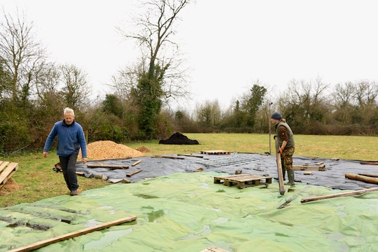 We are about to remove a mulch of 18 year old polythene