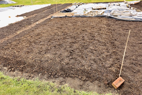 11th May and this is where the new polytunnel is about to be erected