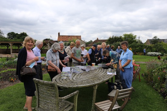 book buying on a garden visit