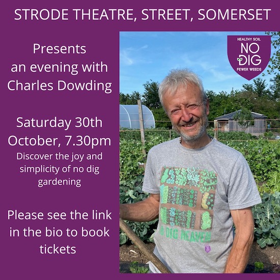 Strode theatre no dig Charles Dowding talk 30th October