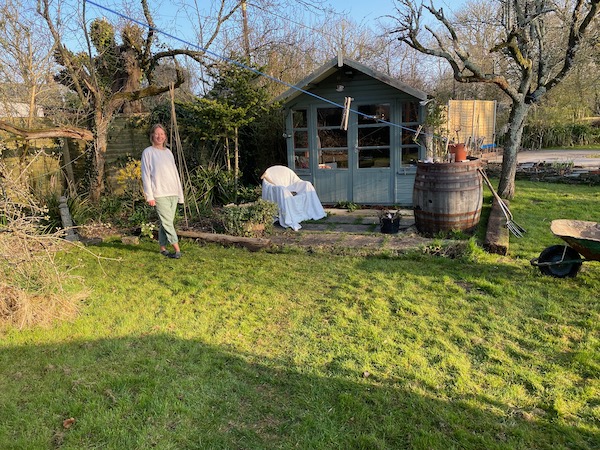 Anna before making her new beds, see the weekly for her progress. Weeds should not be difficult