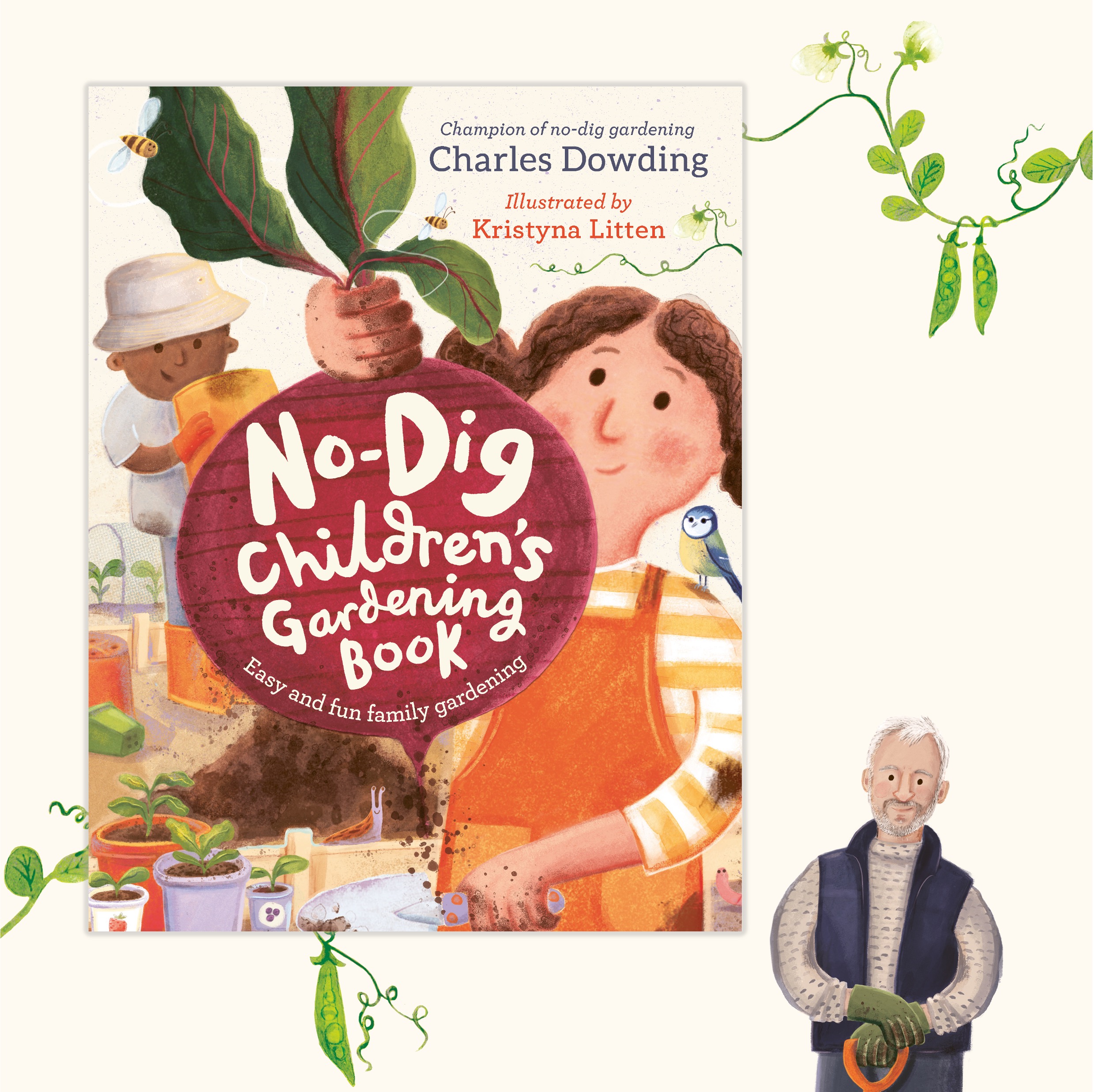 Children's no dig published by Welbeck, 19th January 2023, the simplicity of no dig and with beautiful illustrations