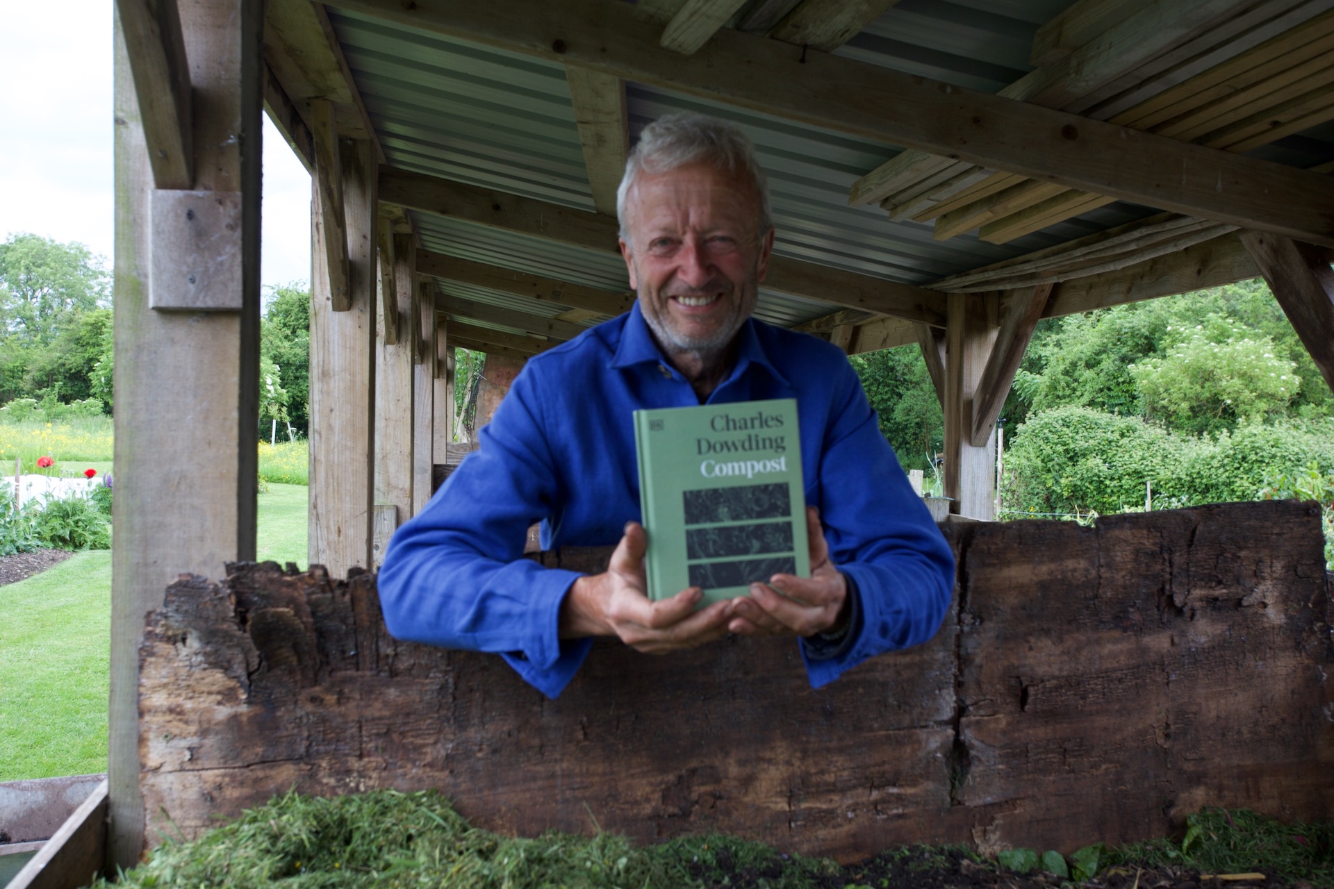 With my new Compost book, the first advance copy, published Dorling Kindersley early September
