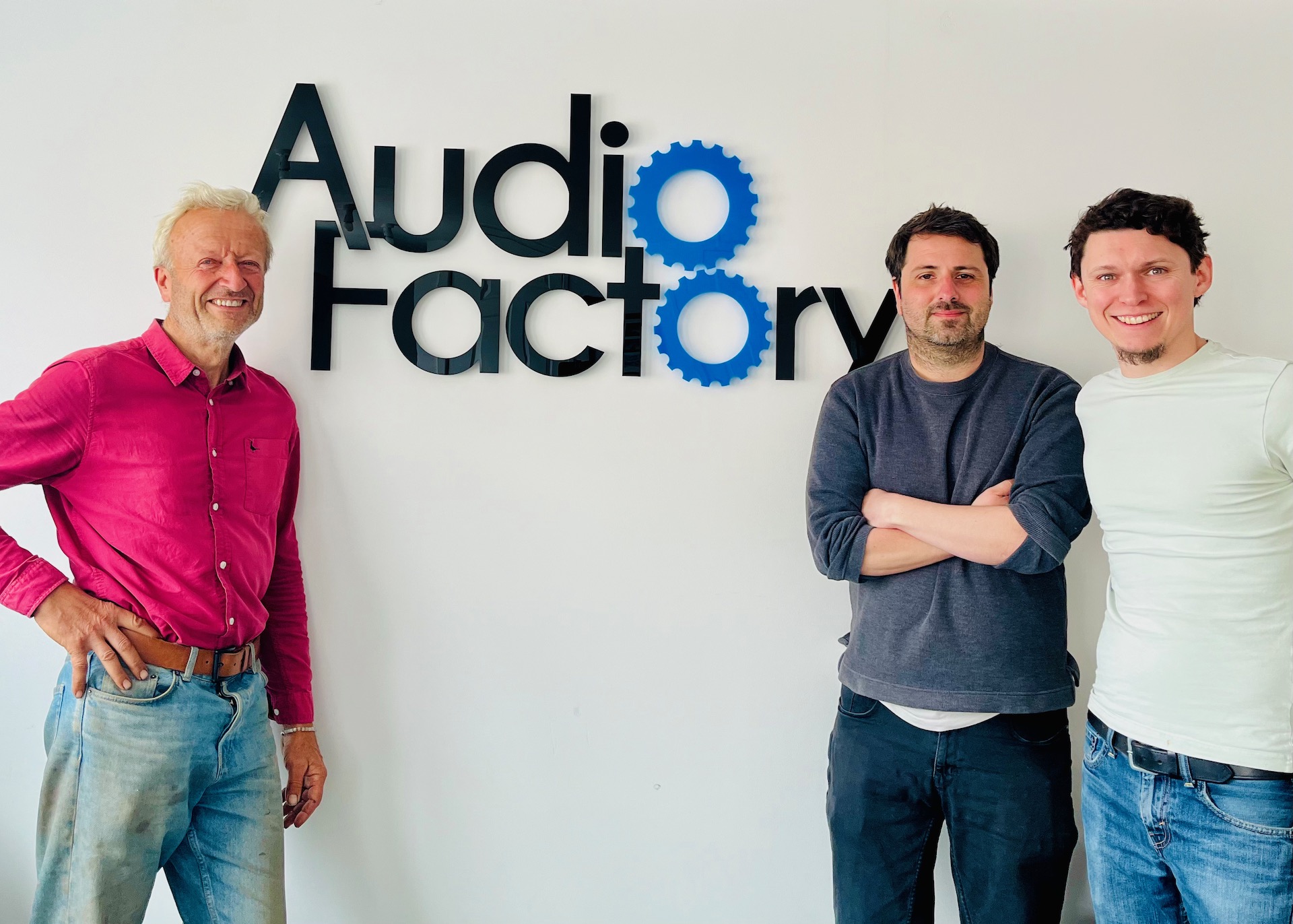 With the founders of Audio Factory, after recording my new book Compost, which will be released in both audio and print on 5th September