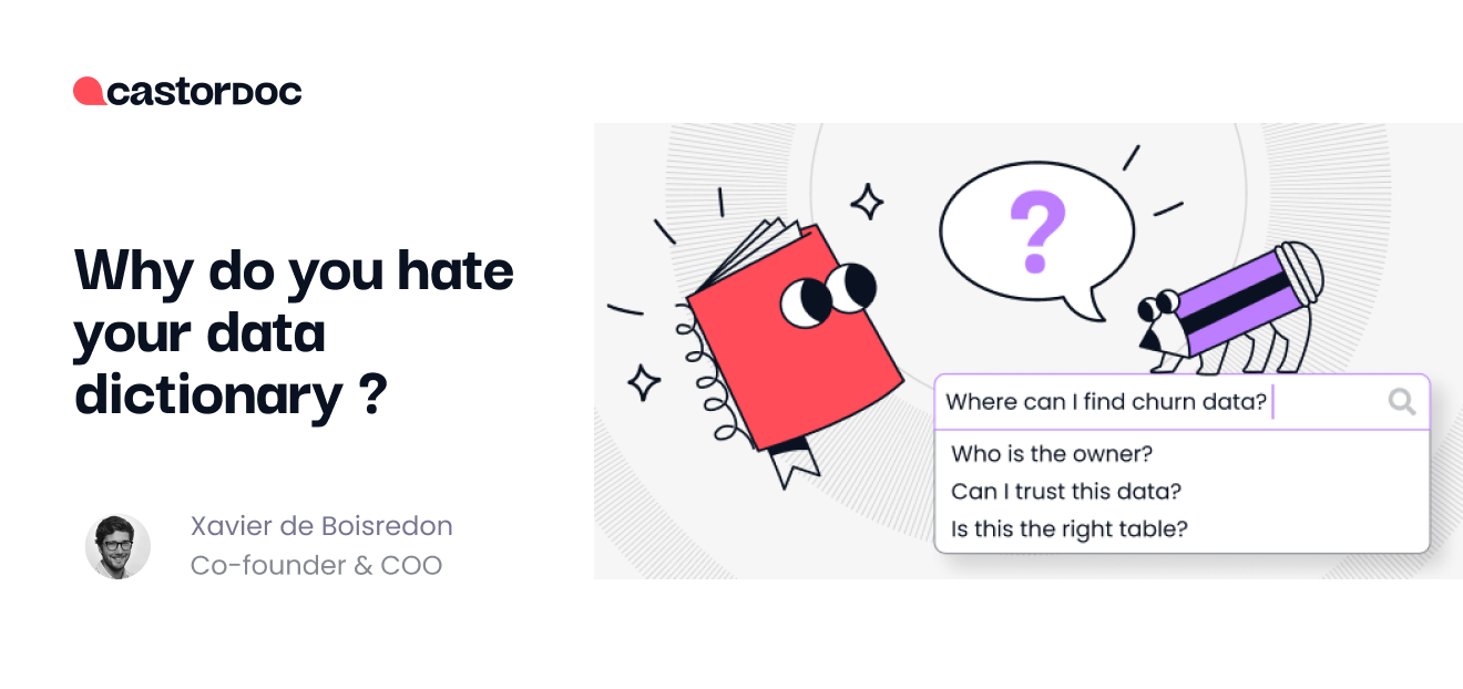 Why Do You Hate Your Data Dictionary ? - CastorDoc Blog
