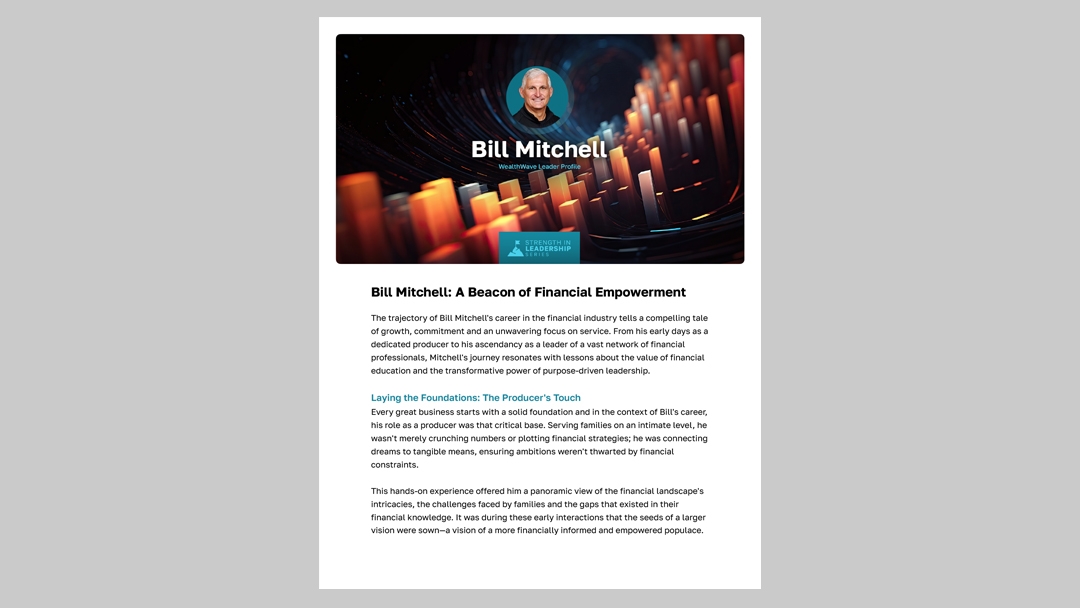 Leader Profile – Bill Mitchell 