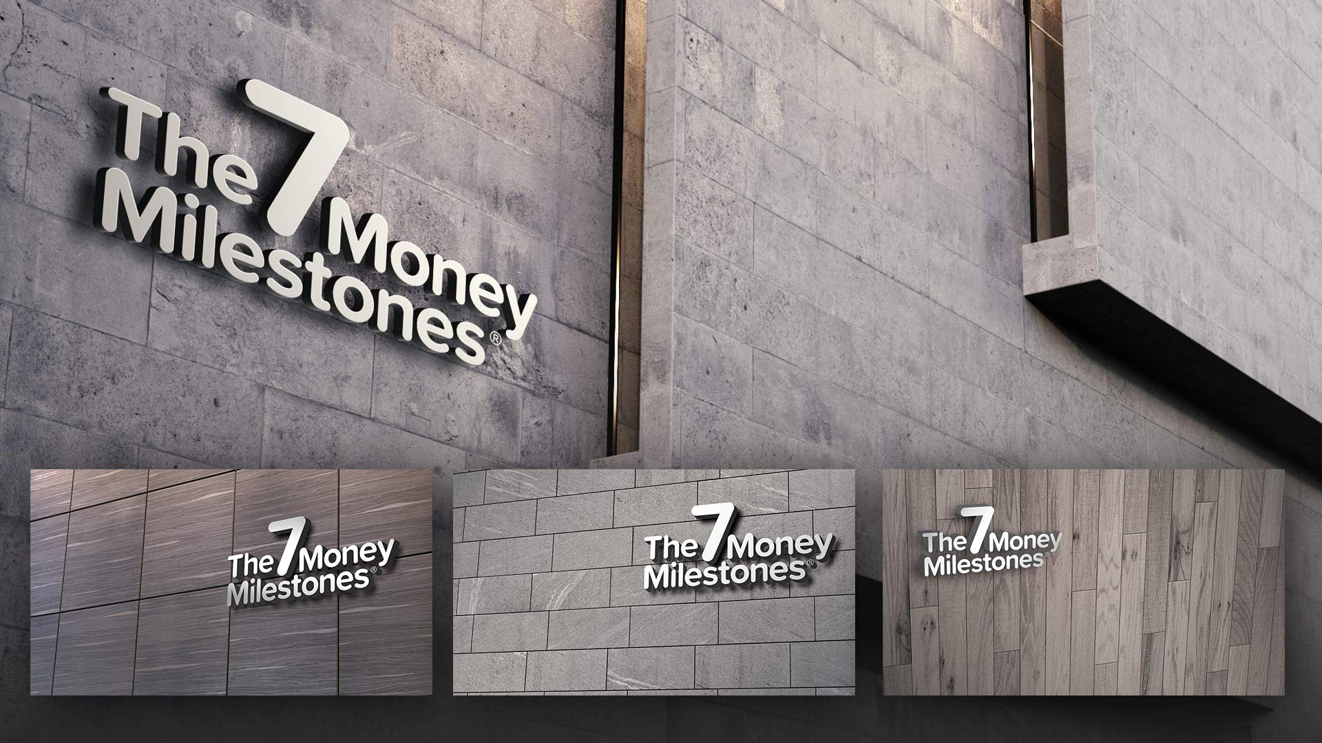 7 Money Milestones ZOOM Backgrounds - Pack 2: Wall Signs