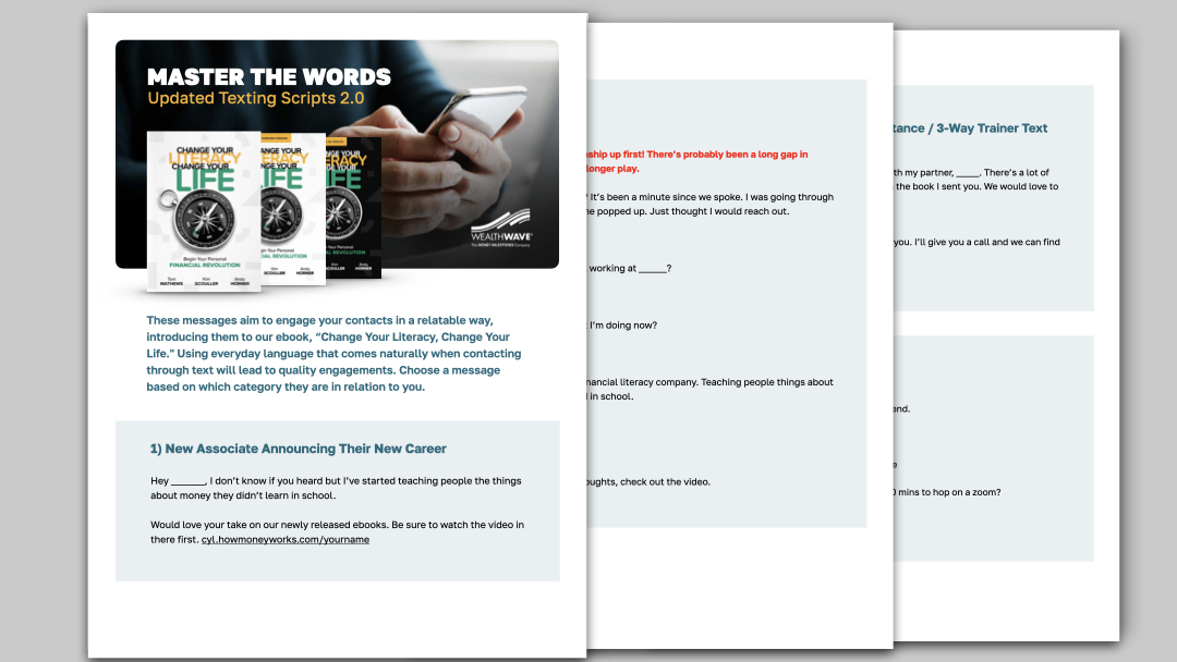 Updated CYL Texting Scripts