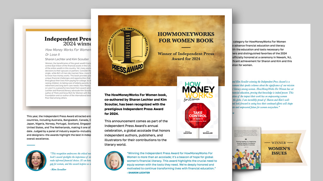 HowMoneyWorks for Women Wins Independent Press Award